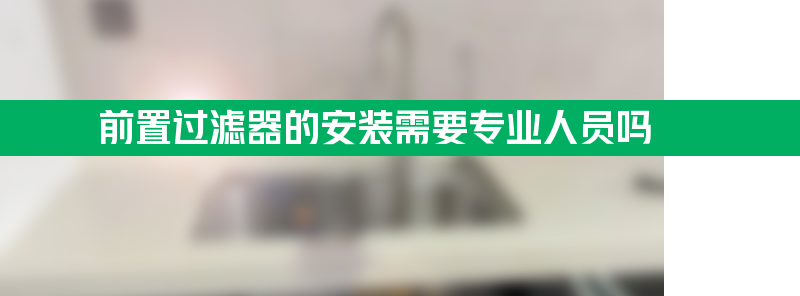 前置过滤器的安装需要专业人员吗？