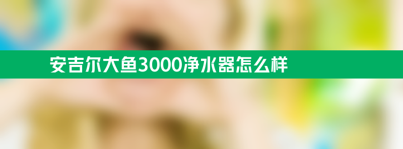 安吉尔大鱼3000净水器怎么样？净水效果高口感纯净