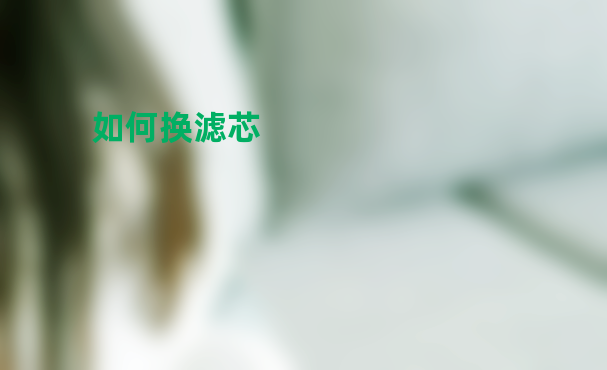 如何换滤芯？简单实用的方法