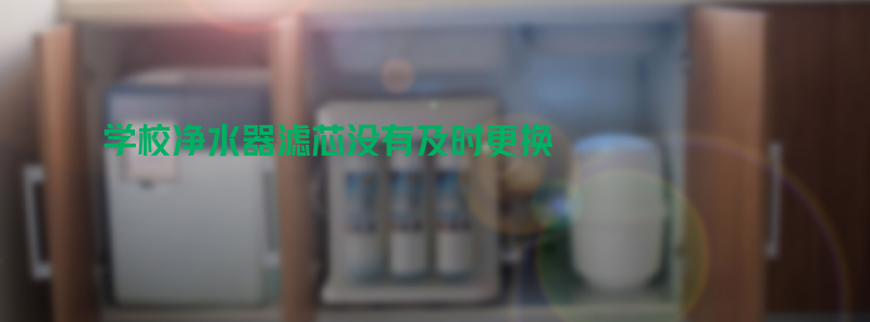 学校净水器滤芯没有及时更换怎么办？