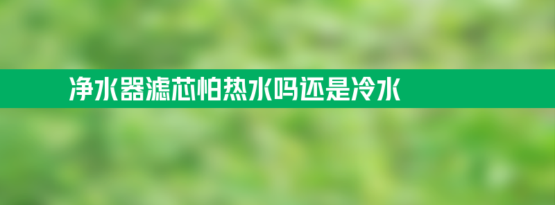 净水器滤芯怕热水吗 净水器滤芯怕热水吗还是冷水？