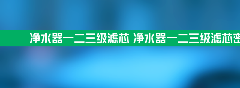 净水器一二三级滤芯 净水器一二三级滤芯密封圈