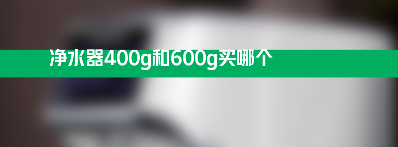 净水器400g和600g买哪个 净水器600g和400g的区别是什么