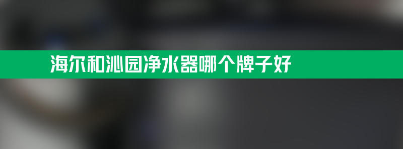 海尔和沁园净水器哪个牌子好 海尔和沁园净水器哪个牌子好用