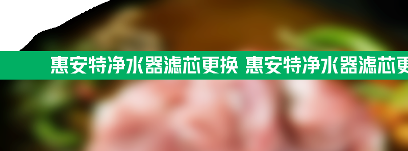 惠安特净水器滤芯更换 惠安特净水器滤芯更换教程