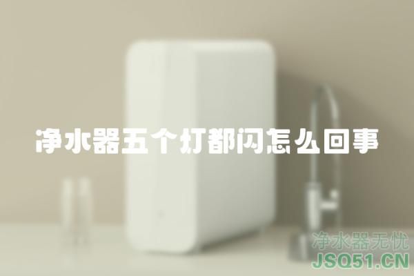 净水器五个灯都闪怎么回事