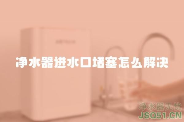 净水器进水口堵塞怎么解决