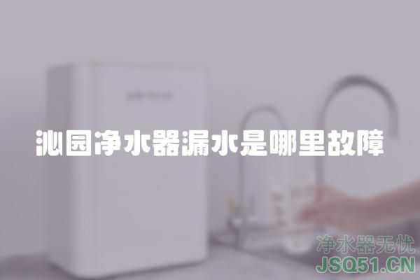 沁园净水器漏水是哪里故障