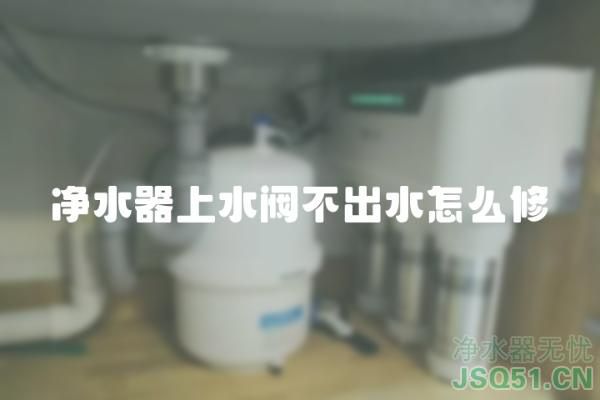 净水器上水阀不出水怎么修