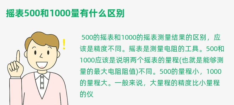 摇表500和1